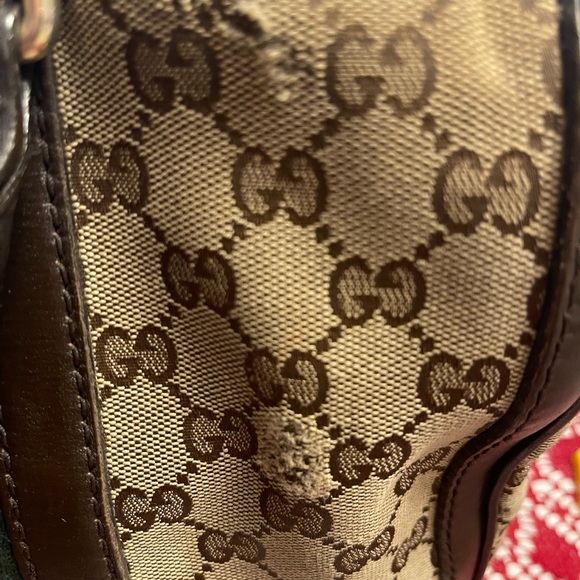 VINTAGE GUCCI WEB ORIGINAL GG BOSTON MM - Picture 14 of 14